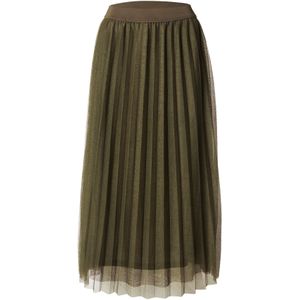 MORE & MORE Rok  olijfgroen