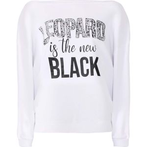 No Matter What Trui  zwart / wit