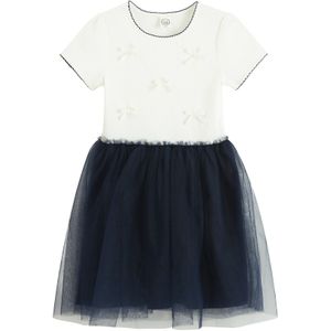 Cool Club Jurk  donkerblauw / wit