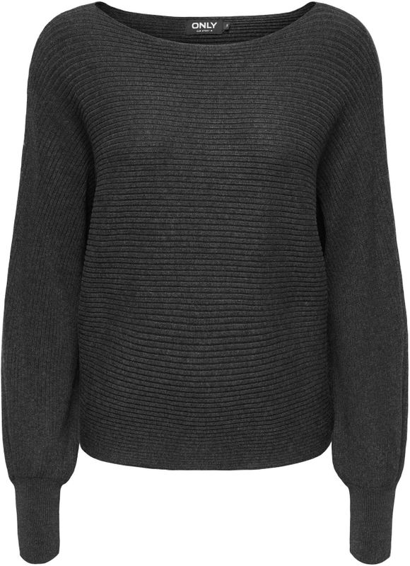 Onladaline - Gebreide Pullover - Boothals - Lange Mouwen - Regular Fit