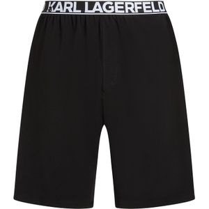Karl Lagerfeld Pyjamabroek  zwart / wit