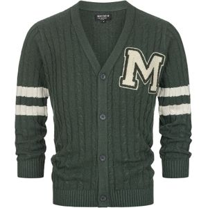 INDICODE JEANS Gebreid vest ' Jose '  spar / wit