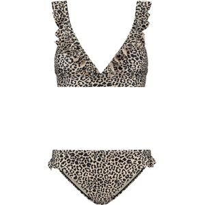 Shiwi - Bikini - Beige/Zwart - Triangel - Dierenprint