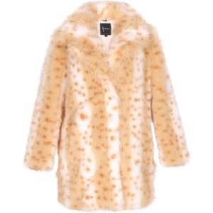 faina Wintermantel  beige gemêleerd / oranje / wit
