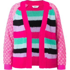 Angel of Style Gebreid vest  blauw / groen / lila / pink / zwart