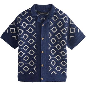 Next Shirt  navy / wit