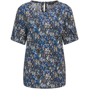 Goldner Blouse  beige / blauw / zwart