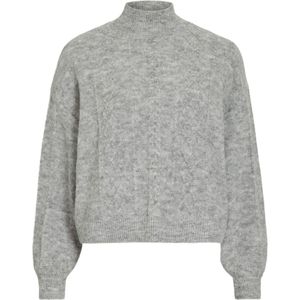 VILA Trui 'VIEmmelie'  grijs gemêleerd