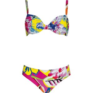 SUNFLAIR Bikini  enziaan / geel / pink / wit