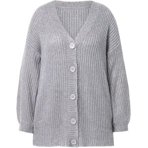 MIAMODA Gebreid vest  lichtgrijs