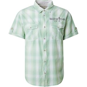 CAMP DAVID Overhemd  pastelgroen / lichtgroen / zwart / wit