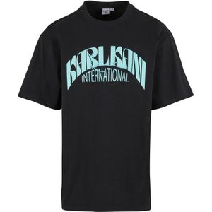 Karl Kani Shirt 'International'  lichtblauw / zwart