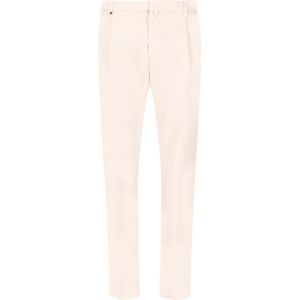 Distretto12 Bandplooibroek 'Rio Pence T. Giron'  crème