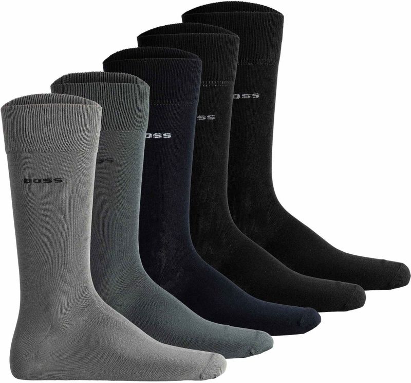 BOSS - Sokken 5P Uni Color CC - Huissokken - Open Miscellaneou - 5 Paar