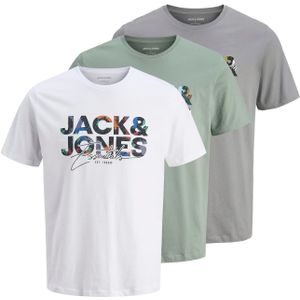JACK & JONES - JJGEPLAS - Shirt - Blauw - 3 Pack