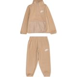 Nike - Sportswear Joggingpak - Cappuccino - Fleece - Halve Rits