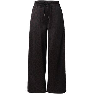 OH APRIL Broek 'Kael'  donkerbruin / zwart