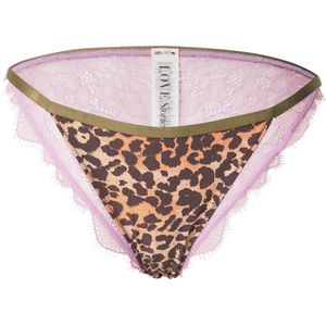 LOVE Stories Slip 'Wild Rose'  taupe / chocoladebruin / olijfgroen / sering
