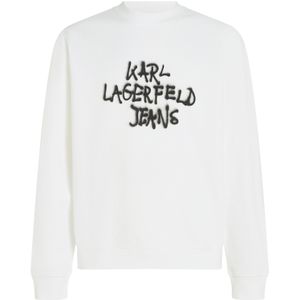 KARL LAGERFELD JEANS Sweatshirt  zwart / wit