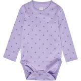 Hummel Rompertje/body 'Beesy'  aubergine / lavendel