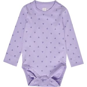 Hummel Rompertje/body 'Beesy'  aubergine / lavendel