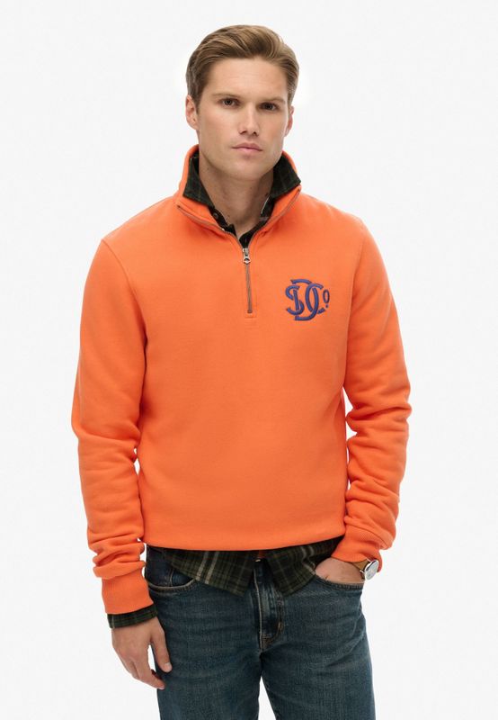Superdry Sweatshirt 'Sd & Co'  blauw / oranje