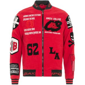 CIPO & BAXX Tussenjas  rood / zwart / wit