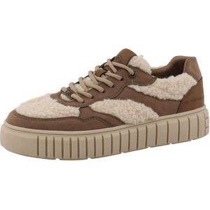 TOM TAILOR Sneakers laag  beige / bruin