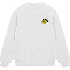 F4NT4STIC Sweatshirt 'Lemon Cute Face'  geel / offwhite