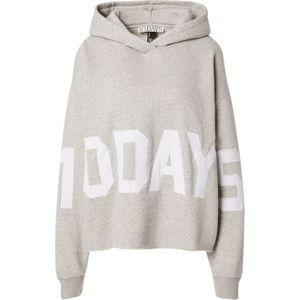 10Days Sweatshirt 'THE STATEMENT'  grijs gemêleerd / wit