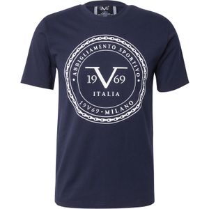 19V69 ITALIA Shirt 'Felix'  crème / navy