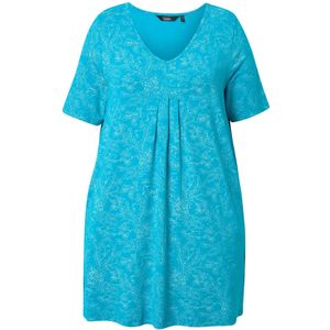 Ulla Popken Shirt  royal blue/koningsblauw / wit