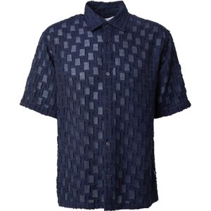 NN07 Overhemd 'Freddy'  blauw