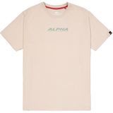 Alpha Industries - Back Print Rubber T-shirt - Zwart - Korte Mouwen