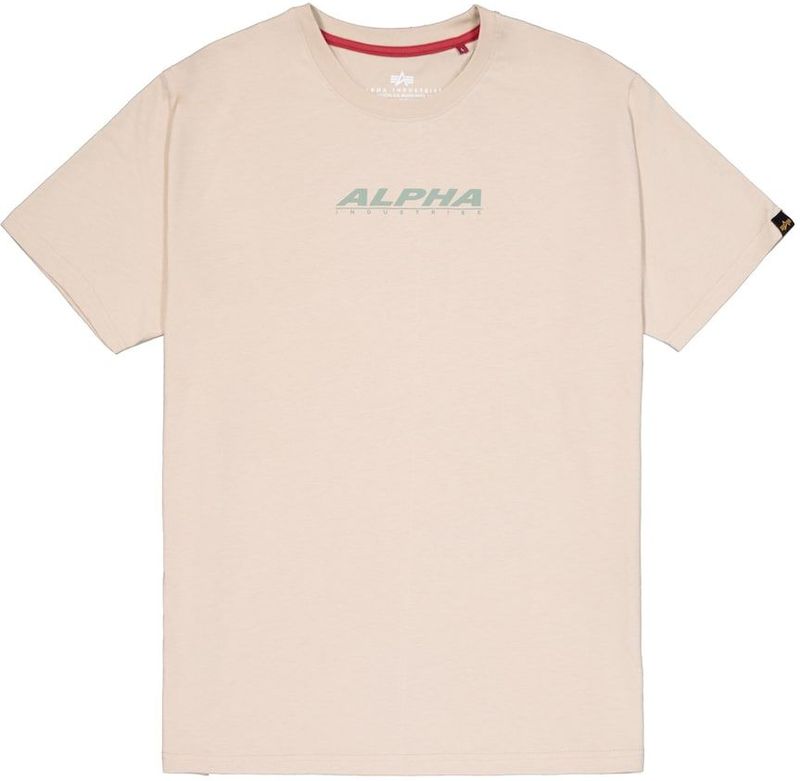 Alpha Industries - Back Print Rubber T-shirt - Zwart - Korte Mouwen