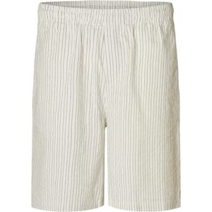 SELECTED Broek 'SLHAce'  crème / marine