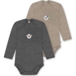 normani Rompertje/body 'Auckland'  beige / antraciet / gemengde kleuren