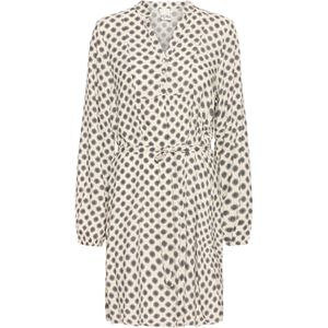 ICHI Blousejurk 'VERA DR36'  crème / zwart