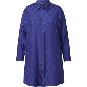 Ulla Popken Blouse  blauw / donkerblauw