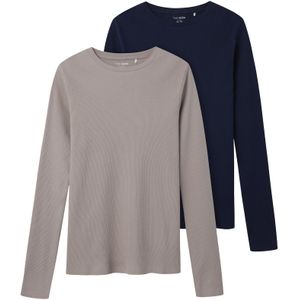 TWO SOON Shirt  navy / greige