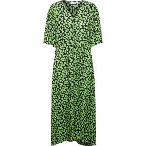 Fransa Blousejurk 'Nemma'  limoen / zwart