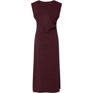 YAS - YASPINA - Jurk - Wijnrood - 7/8 Lengte - Mouwloos