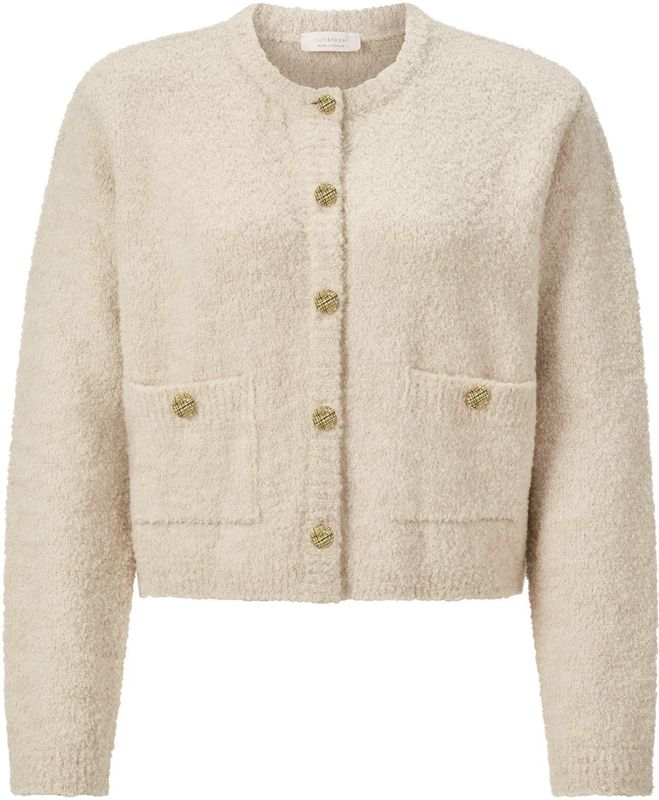 Rich & Royal Gebreid vest  beige