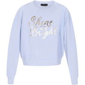 faina Sweatshirt 'Fashion Look'  lichtblauw / goud