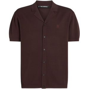 Karl Lagerfeld Overhemd  donkerbruin