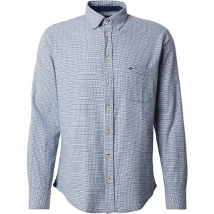 FYNCH-HATTON - Overhemd - Navy - Met Lange Mouwen - Geborduurd Logo