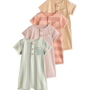 Next Rompertje/body  donkerroze / wit