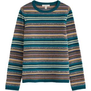 Seasalt Cornwall Trui 'Percella Cove'  petrol / gemengde kleuren