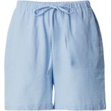 Selected Femme - Slfluisa MW String Shorts - Lichtblauw - Dames - Linnen
