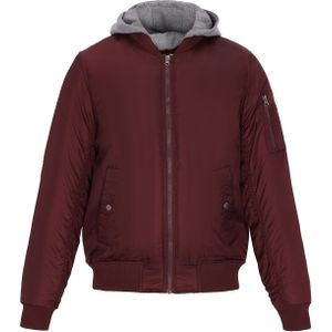 MO Winterjas  grijs gemêleerd / bourgogne